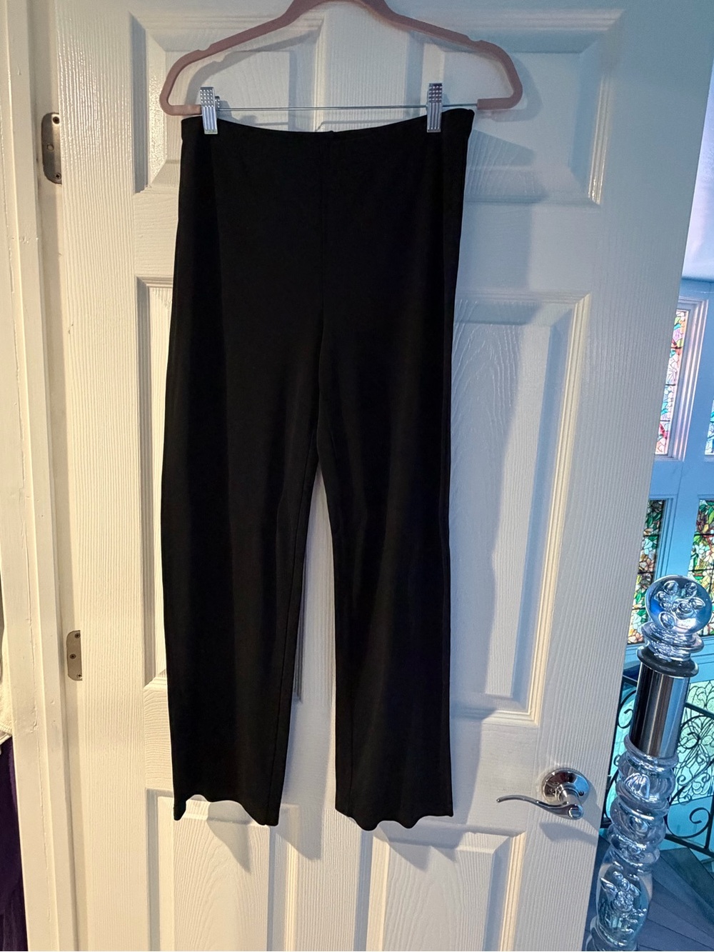 DKNYC Black Wide-Leg Pull-On Pants